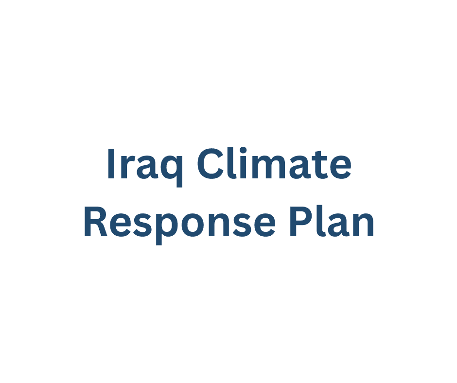 Iraq Climate Response Plan Civil Society Recommendations